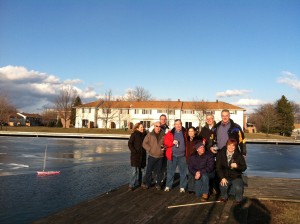 Drawing straws to see who retrieves Barbie's Boat