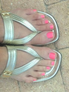 pink pedicure